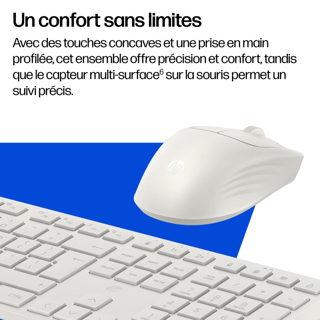 HP Ensemble Clavier et Souris Hybride Multi-appareils 495C