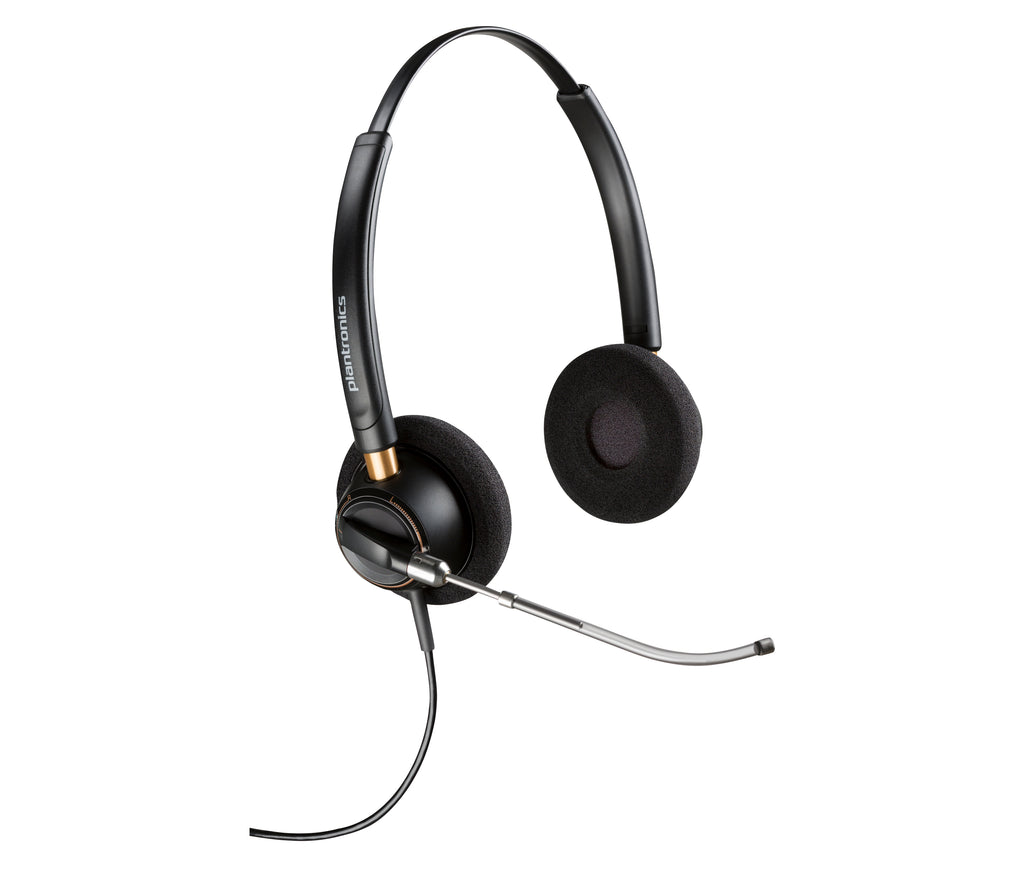 HP Poly Micro-casque binaural Poly EncorePro 520V VoiceTube + fonction Quick Disconnect