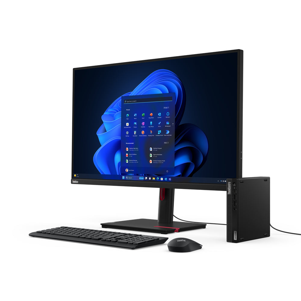Lenovo ThinkCentre M70q Gen 5 Intel® Core™ i7 i7-14700T 16 Go DDR5-SDRAM 1 To SSD Windows 11 Pro Mini PC Noir