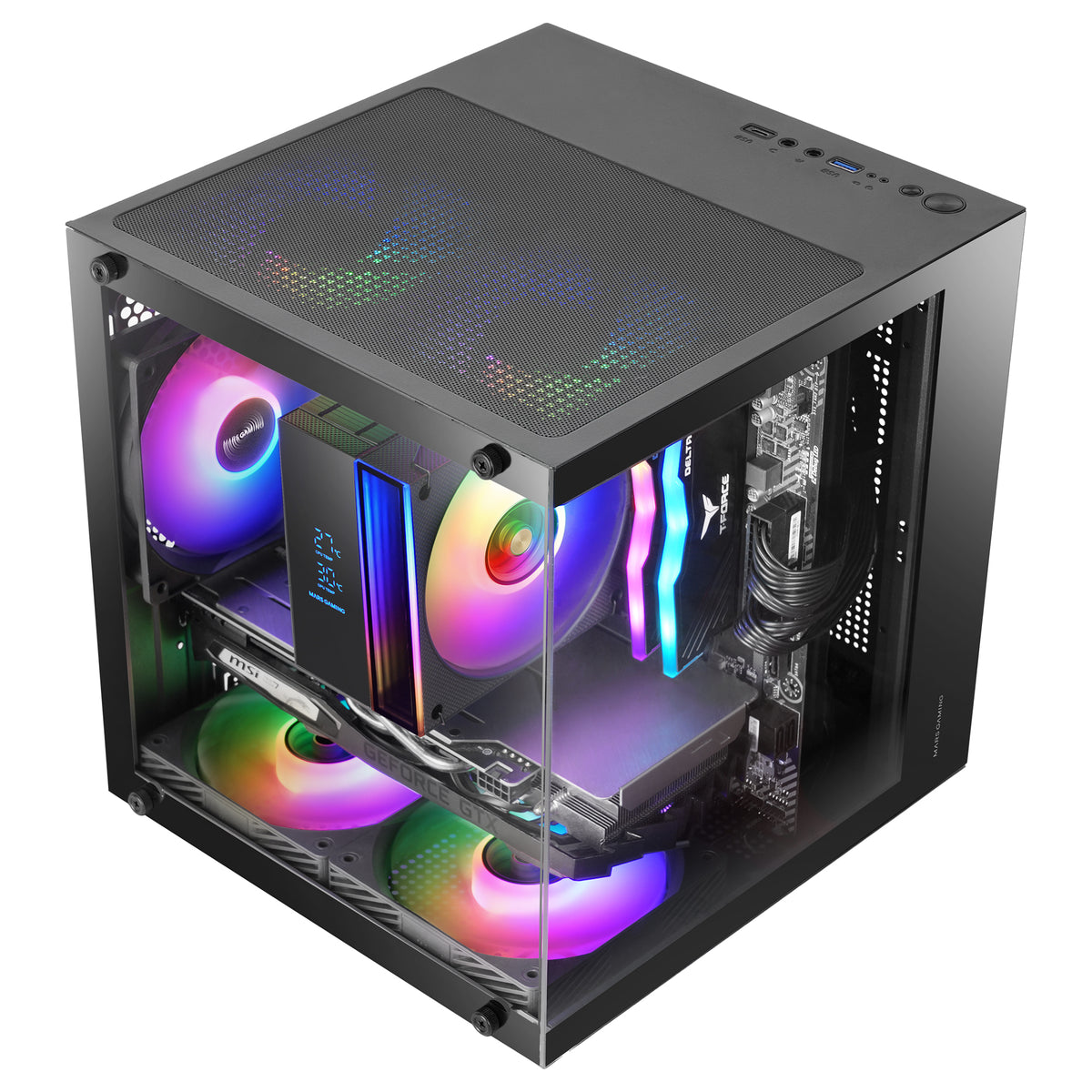 Mars Gaming MC-CUBE unité centrale Mini Tower Noir