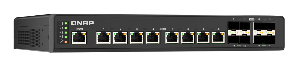 QNAP QSW-IM3216-8S8T commutateur réseau Géré L2 10G Ethernet (100/1000/10000) Noir - vue 3