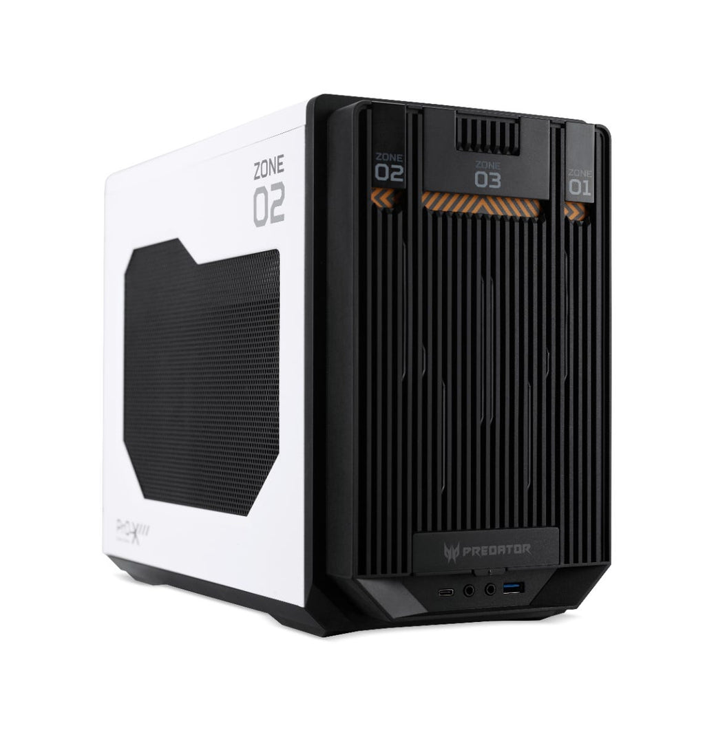 Acer DC.Z3XEE.001 unité centrale Bureau Noir, Blanc
