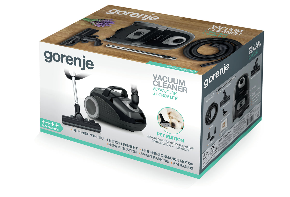 Gorenje VCEA28GLBK 3 L Aspirateur réservoir cylindrique Sec 700 W Sac à poussière - vue 3