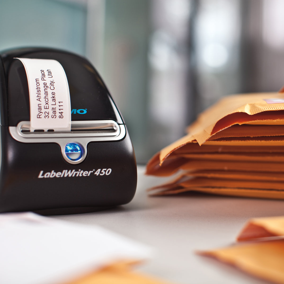 DYMO LabelWriter Étiquettes d'Adresse Autocollantes, 28mm x 89mm, Noir sur Blanc, Rouleau de 130