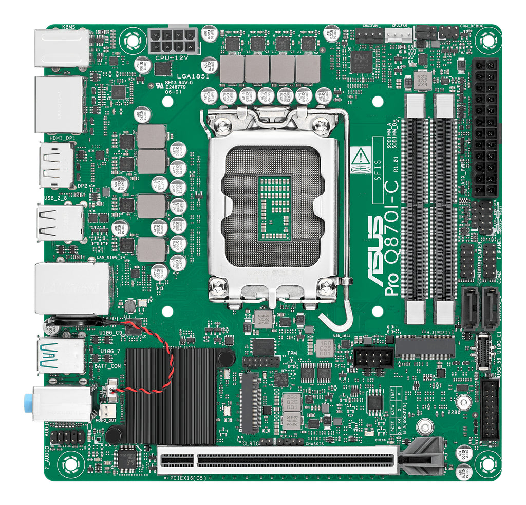 ASUS PRO Q870I-C-CSM Intel Q870 LGA 1851 (Socket V1) mini ITX