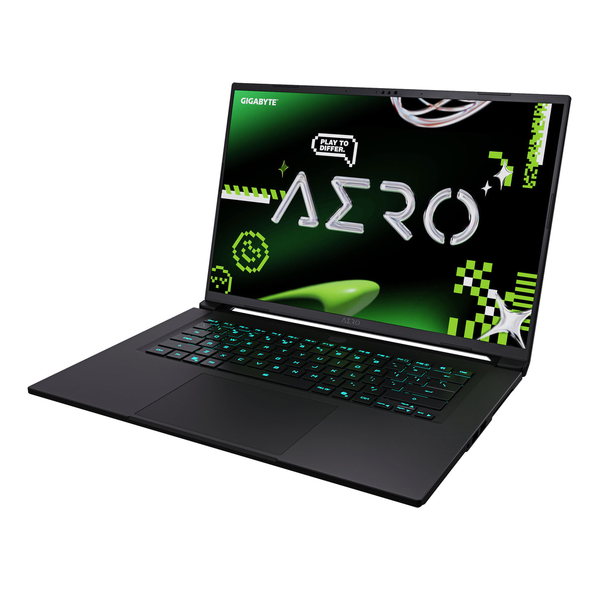 GIGABYTE AERO X16 1WH93DEC64AH Copilot+ PC AMD Ryzen AI 7 350 Ordinateur portable 40,6 cm (16") WQXGA 32 Go DDR5-SDRAM 1 To SSD NVIDIA GeForce RTX 5070 Wi-Fi 6E (802.11ax) Windows 11 Home Gris - vue 3