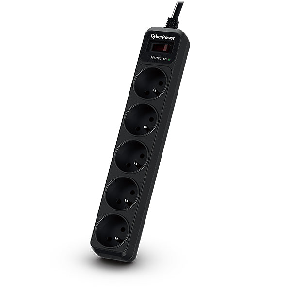 CyberPower Tracer III B0520SC0-FR protection surtension Noir 5 sortie(s) CA 200 - 250 V 1,8 m