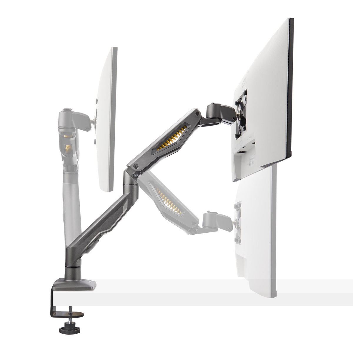 StarTech.com Bras pour Moniteur Bureau jusqu'à 32", Max 10kg, VESA 75x75/100x100, Pince en C, Articulé, TAA