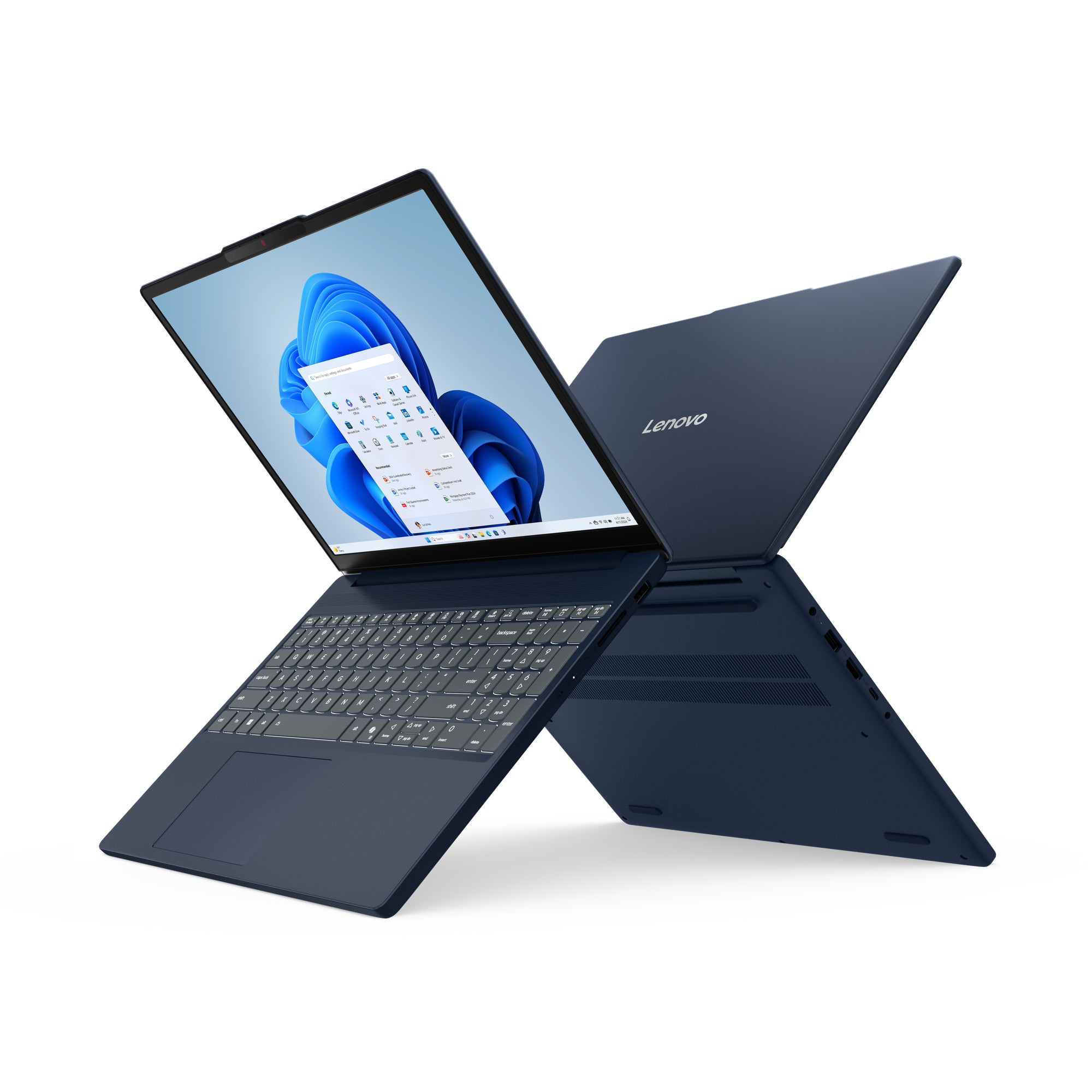 Lenovo IdeaPad Slim 3 15ARP10 AMD Ryzen™ 5 150 Ordinateur portable 38,9 cm (15.3") WUXGA 16 Go DDR5-SDRAM 512 Go SSD Wi-Fi 7 (802.11be) Windows 11 Home Allemand Bleu