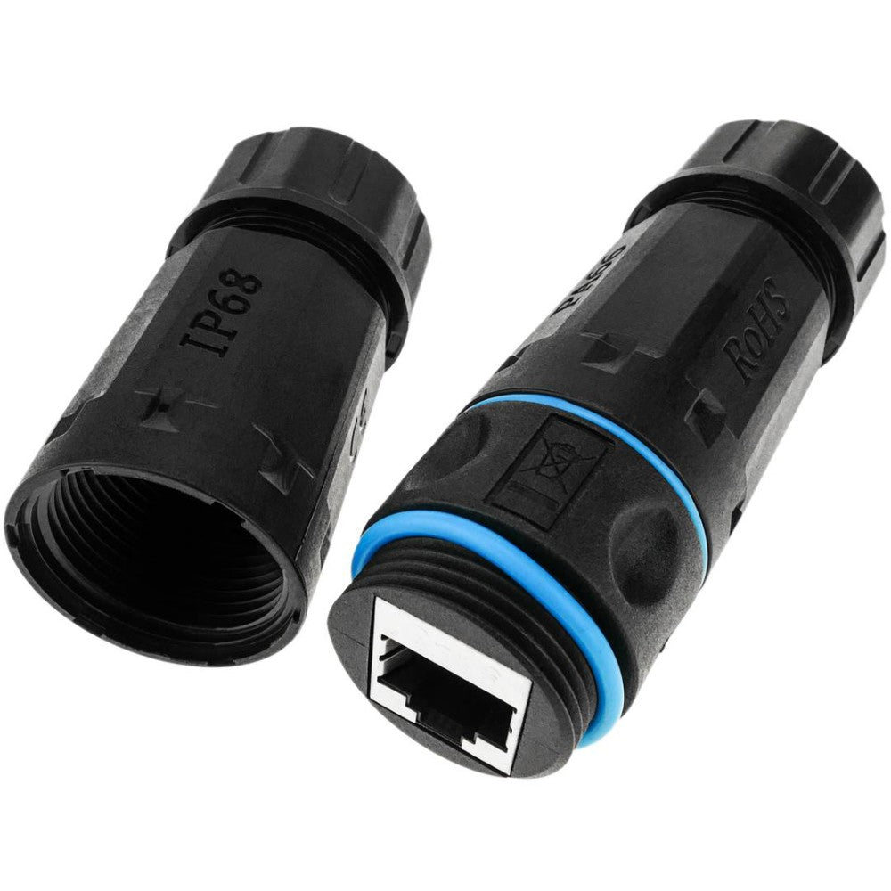 Techly IWP-MD C6-IP68T changeur de genre de câble RJ-45 Noir