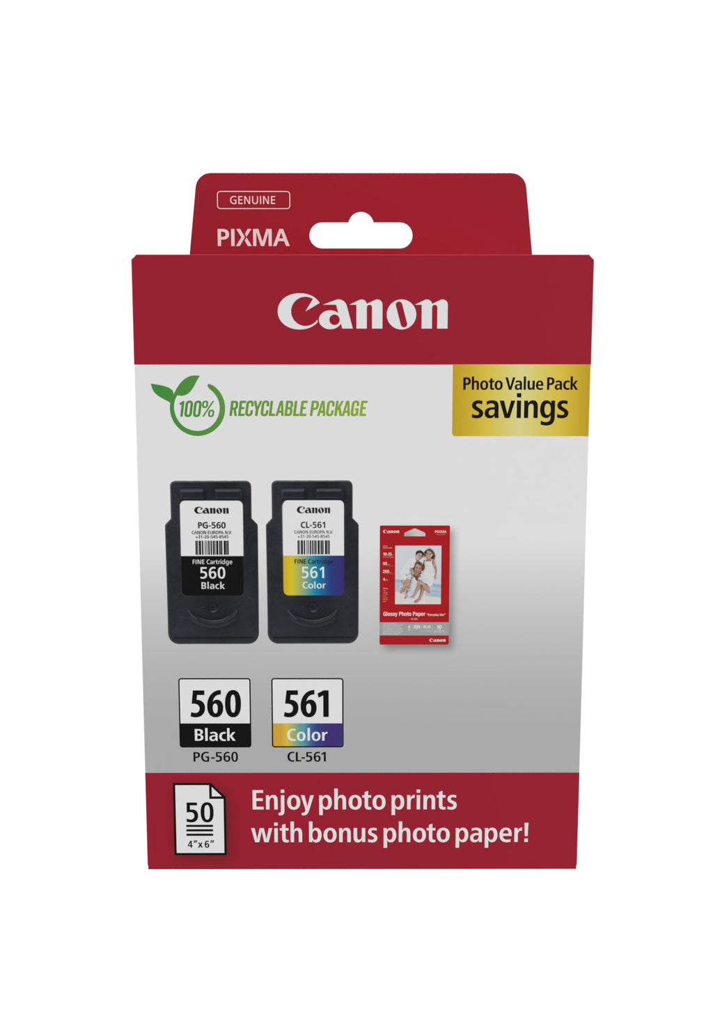 Canon 3713C008 cartouche d'encre 2 pièce(s) Original Noir, Cyan, Magenta, Jaune