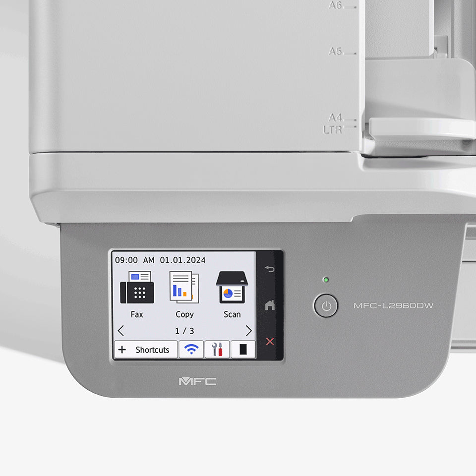 Brother MFC-L2960DW Imprimante Multifonction Laser A4, 1200 x 1200 DPI, 34 ppm, Wifi
