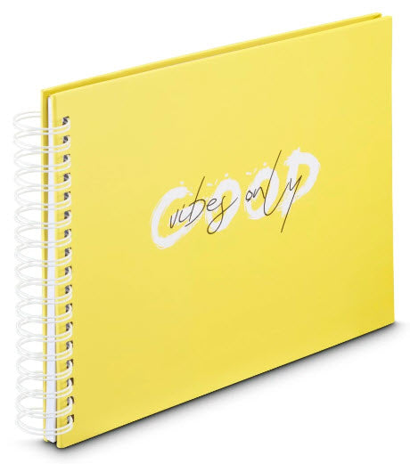Hama Good Things Album Photo Jaune, 100 Feuilles 10 x 15 cm, Reliure Spiralée