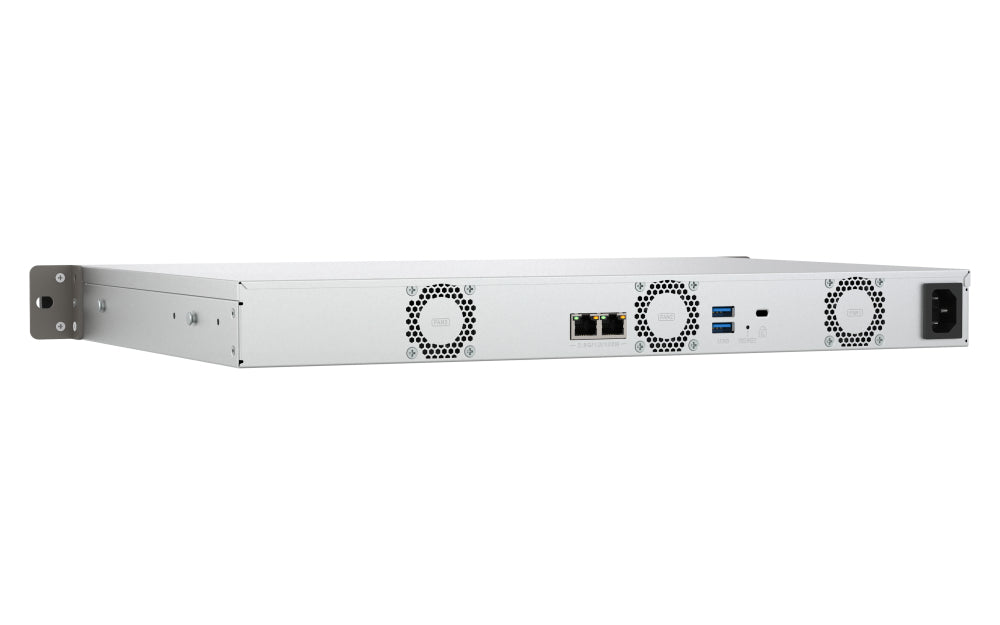 QNAP TS-433eU NAS Rack (1 U) Cortex-A Cortex-A55 4 Go 0 To QNAP Turbo System Noir - vue 2
