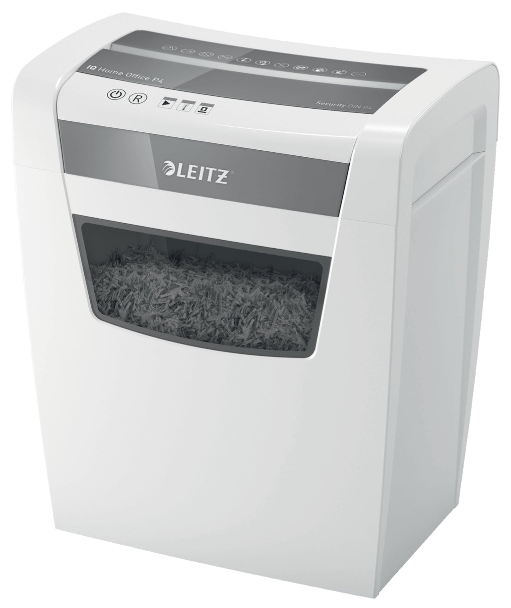 Leitz IQ Home Office P-4 destructeur de papier Découpage en particules 58 dB 22 cm Blanc