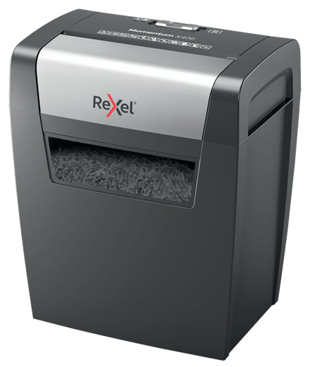 Rexel Momentum X406 destructeur de papier Découpage en particules 70 dB Bleu, Gris