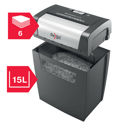 Rexel Momentum X406 destructeur de papier Découpage en particules 70 dB Bleu, Gris
