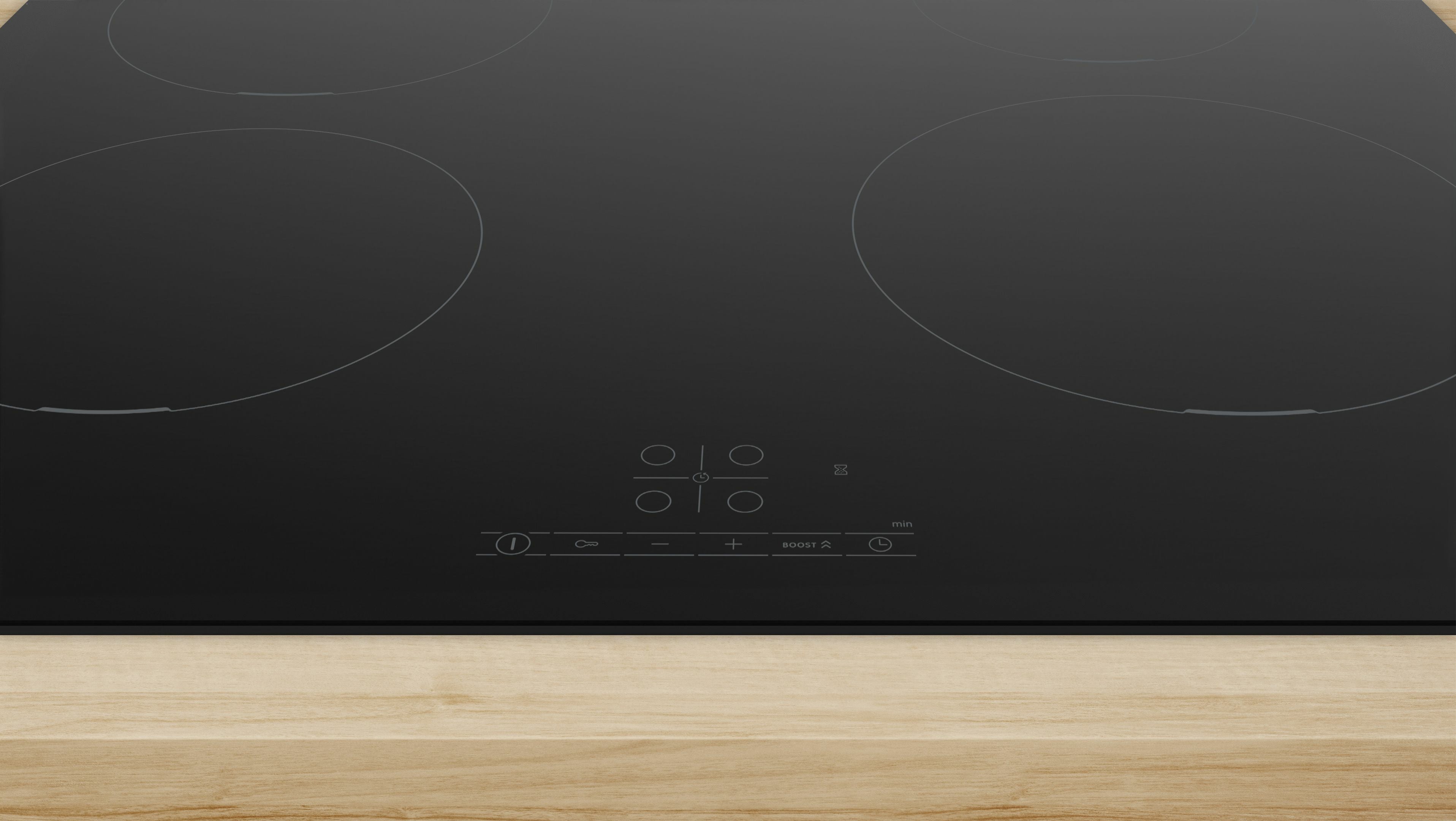 Bosch Bosch Serie 4 PUE611BB5E plaque Noir Intégré 60 cm Plaque avec zone à induction 4 zone(s)