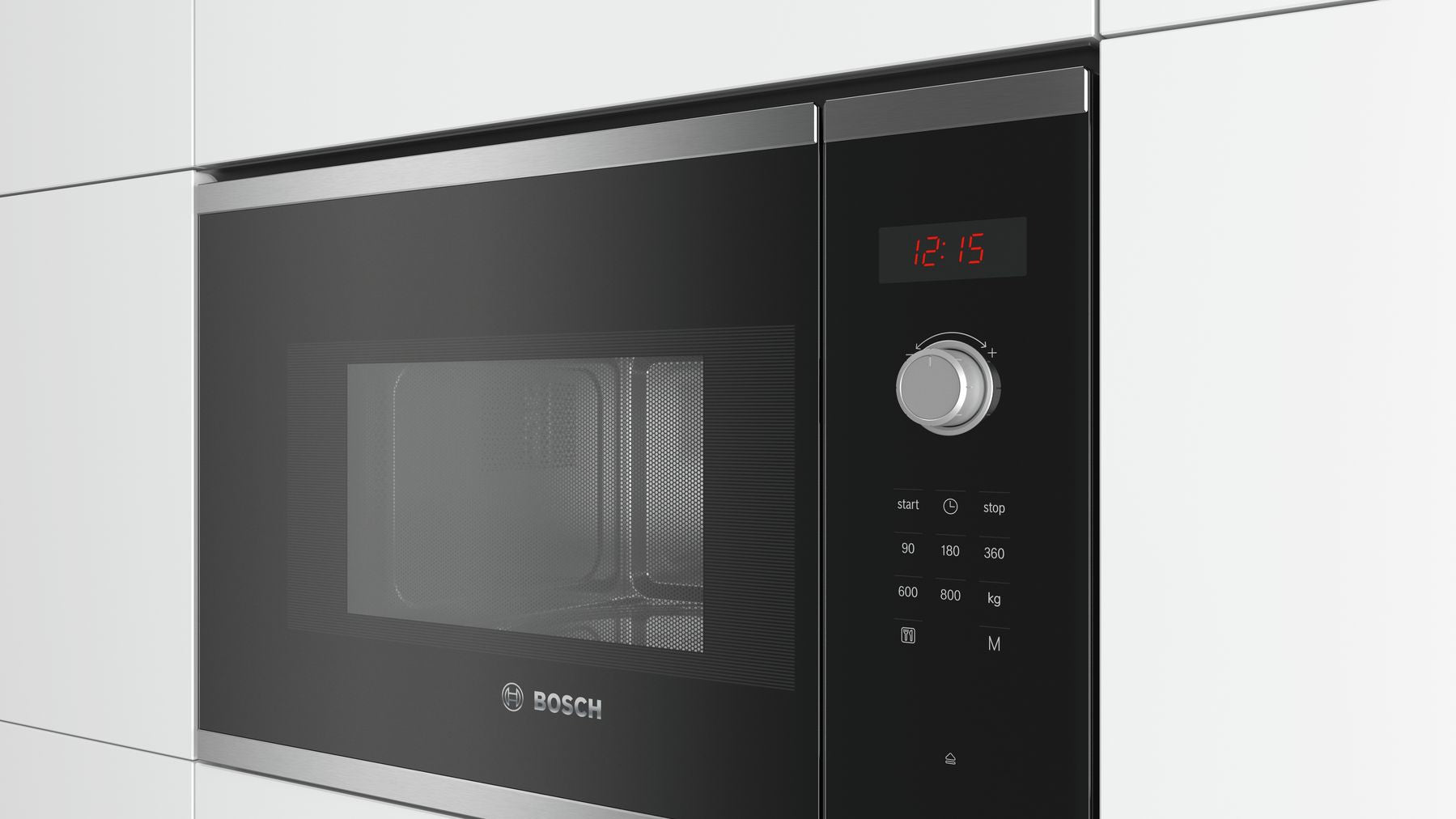 Bosch Bosch Serie 4 BFL523MS0 micro-onde Noir, Acier inoxydable Micro-onde simple Intégré 20 L 800 W