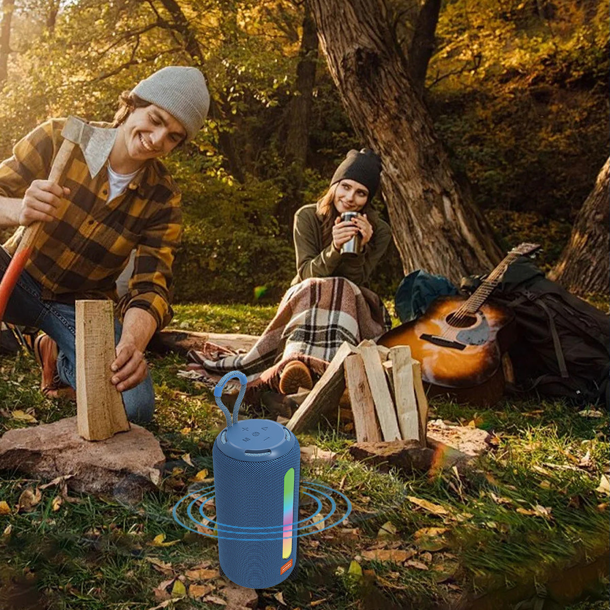 Enceinte Bluetooth portable sans fil avec radio FM, chaîne stéréo et lecteur MP3, 26 W, Zenwire BS-09