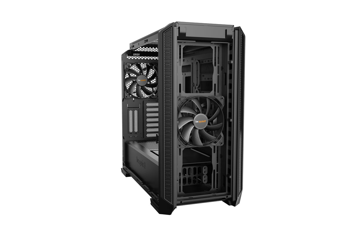 be quiet! Silent Base 601 Noir | Boîtier PC ARGB, Mini ITX / Micro ATX / ATX / E-ATX, 2 ventilateurs Pure Wings 140 mm