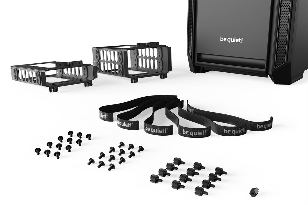 be quiet! Silent Base 601 Noir | Boîtier PC ARGB, Mini ITX / Micro ATX / ATX / E-ATX, 2 ventilateurs Pure Wings 140 mm