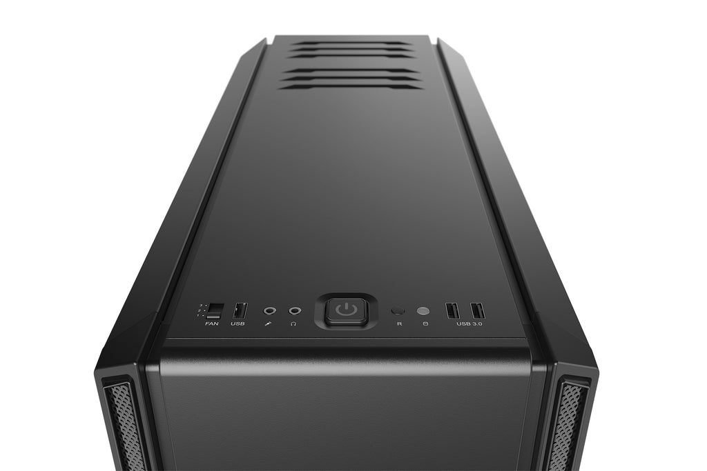 be quiet! Silent Base 601 Noir | Boîtier PC ARGB vitré, Mini ITX / Micro ATX / ATX / E-ATX, 2 ventilateurs Pure Wings 140 mm