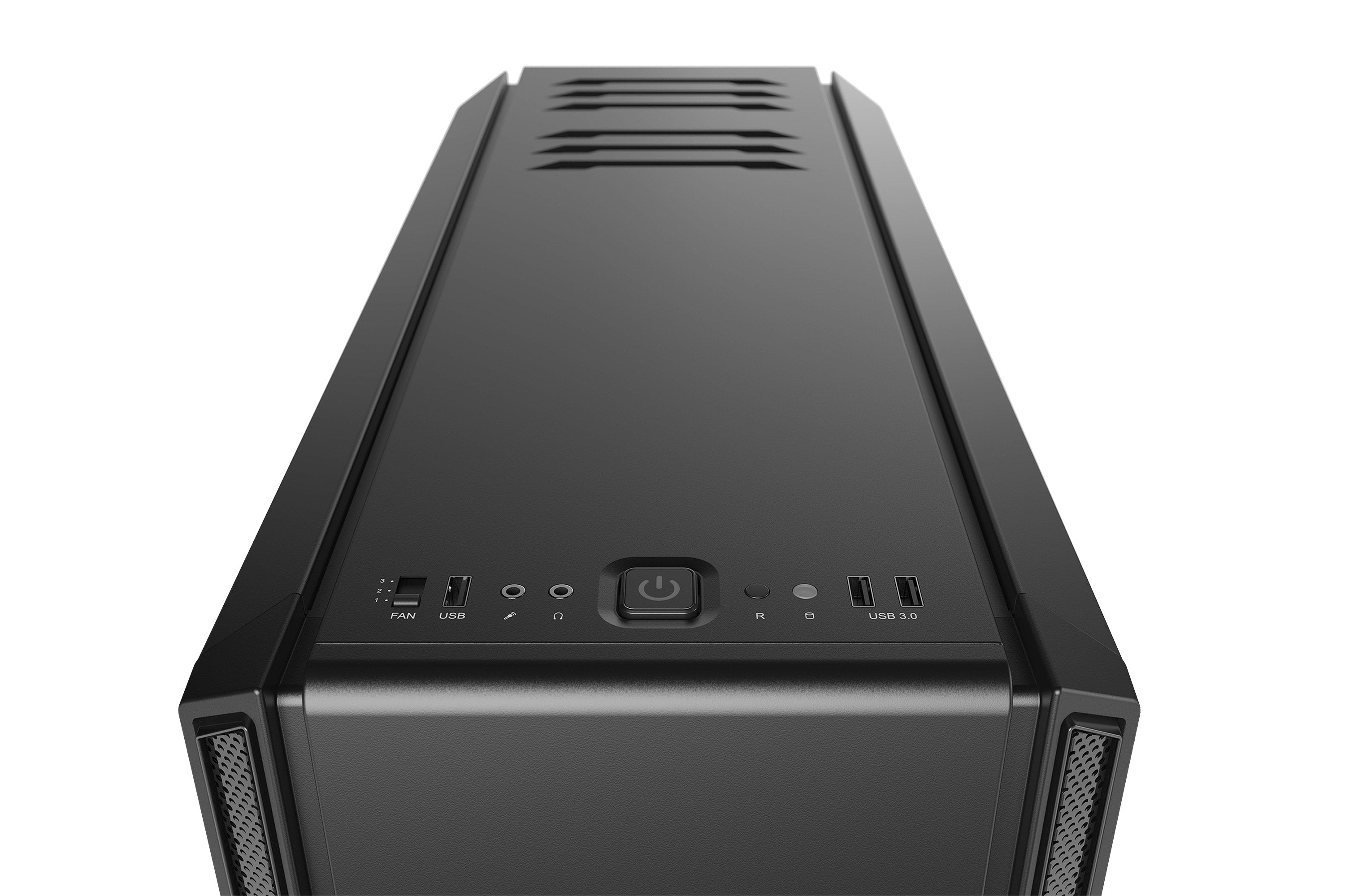 be quiet! Silent Base 601 Noir | Boîtier PC ARGB vitré, Mini ITX / Micro ATX / ATX / E-ATX, 2 ventilateurs Pure Wings 140 mm