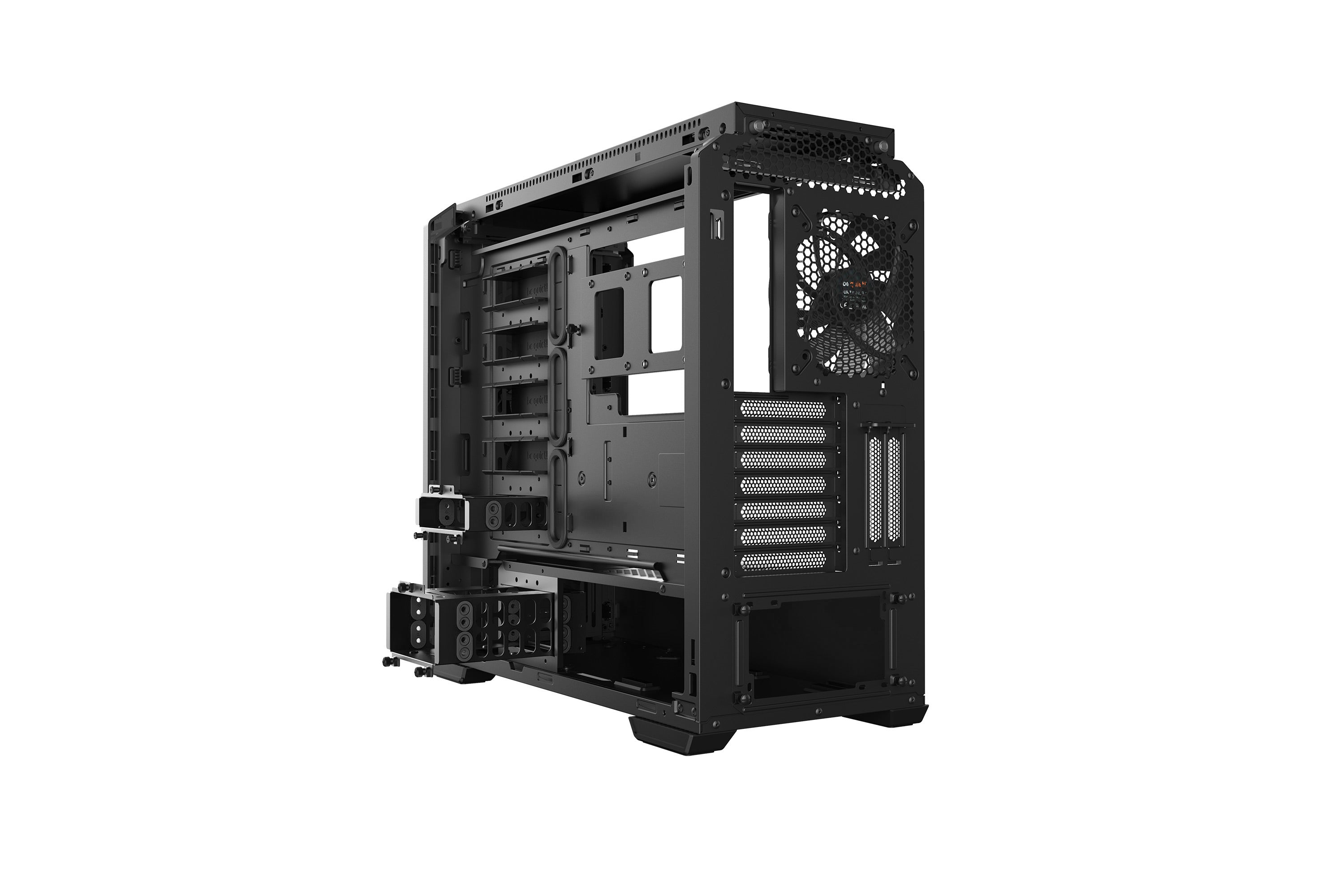 be quiet! Silent Base 601 Noir | Boîtier PC ARGB vitré, Mini ITX / Micro ATX / ATX / E-ATX, 2 ventilateurs Pure Wings 140 mm