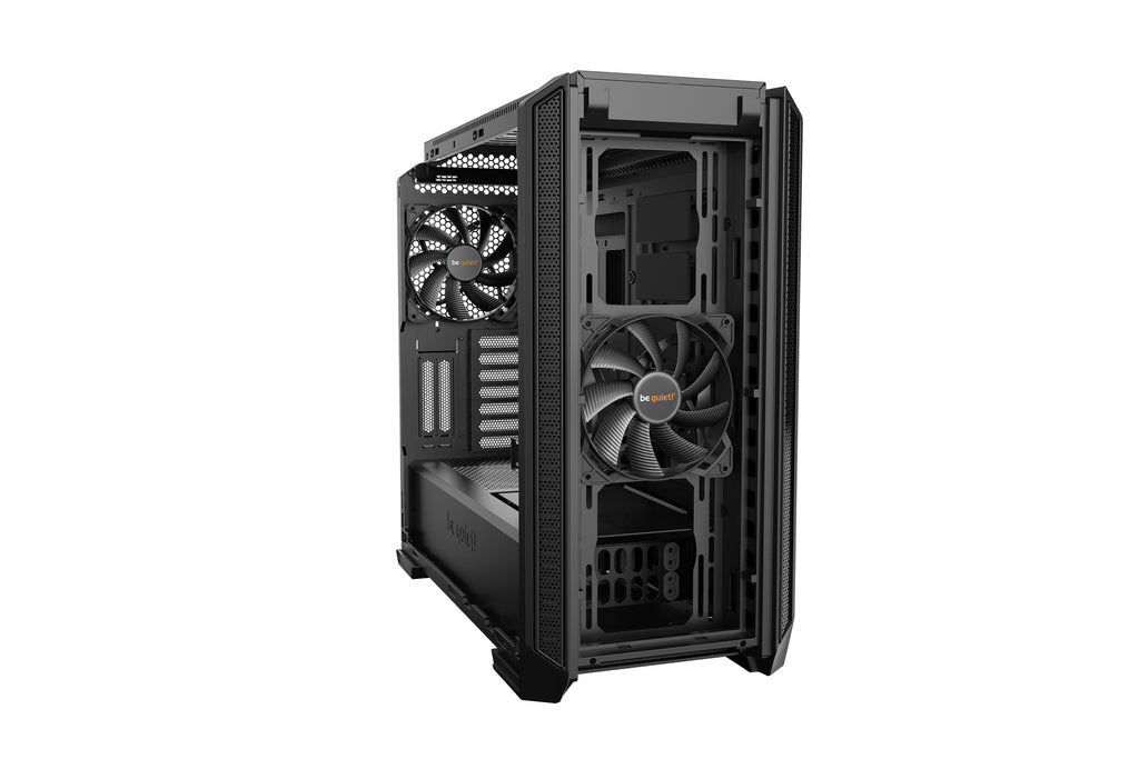 be quiet! Silent Base 601 Noir | Boîtier PC ARGB vitré, Mini ITX / Micro ATX / ATX / E-ATX, 2 ventilateurs Pure Wings 140 mm