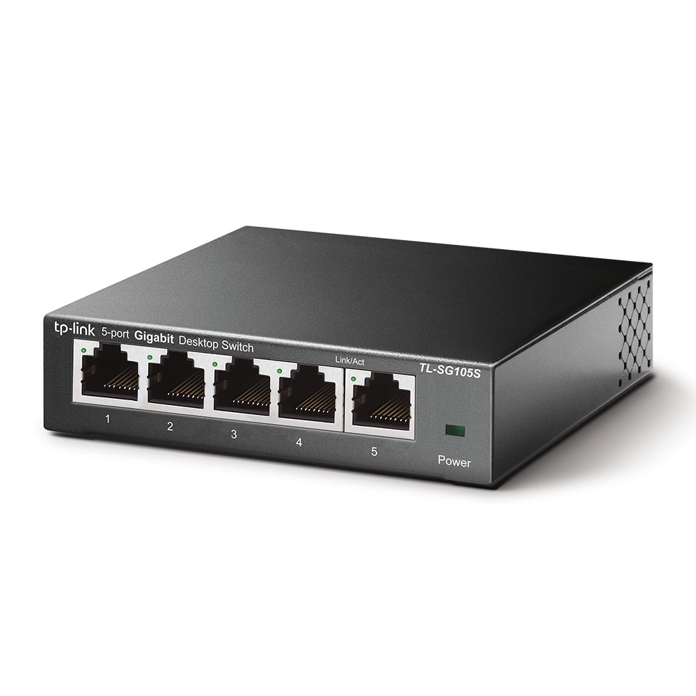 TP-Link TL-SG105S Non-géré Gigabit Ethernet (10/100/1000) Noir