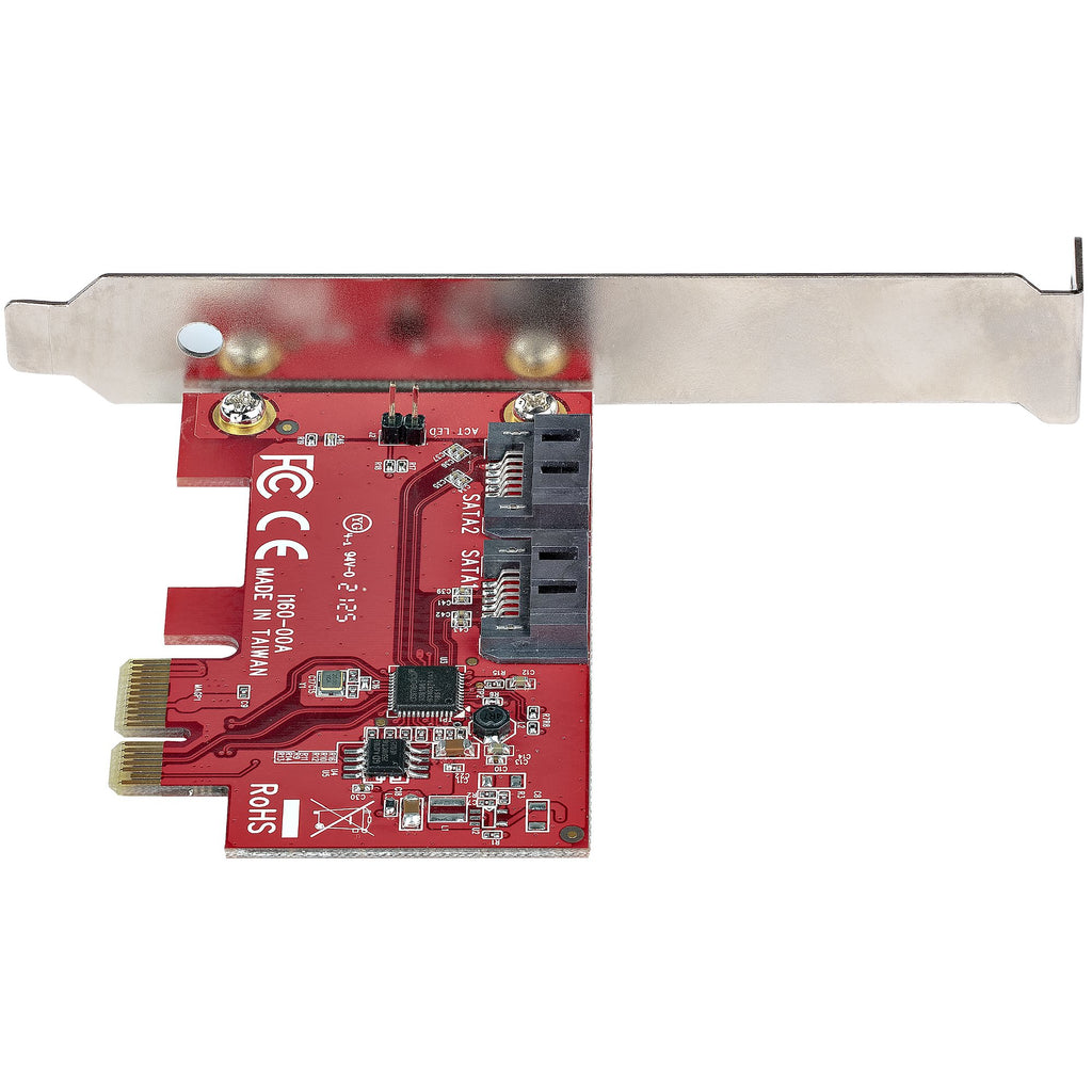 StarTech.com Carte Contrôleur PCIe SATA 2 ports 6Gbps ASM1166 Non-RAID
