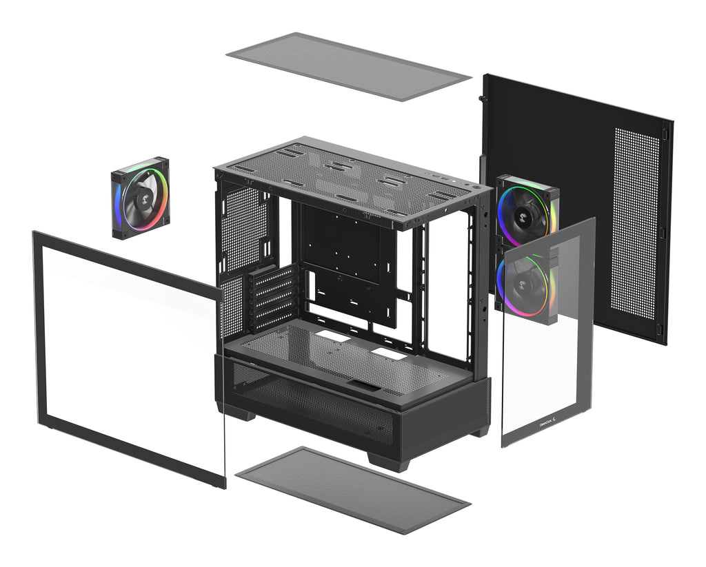 Deepcool Industries DeepCool CG380 3F Tower Micro ATX Sort
