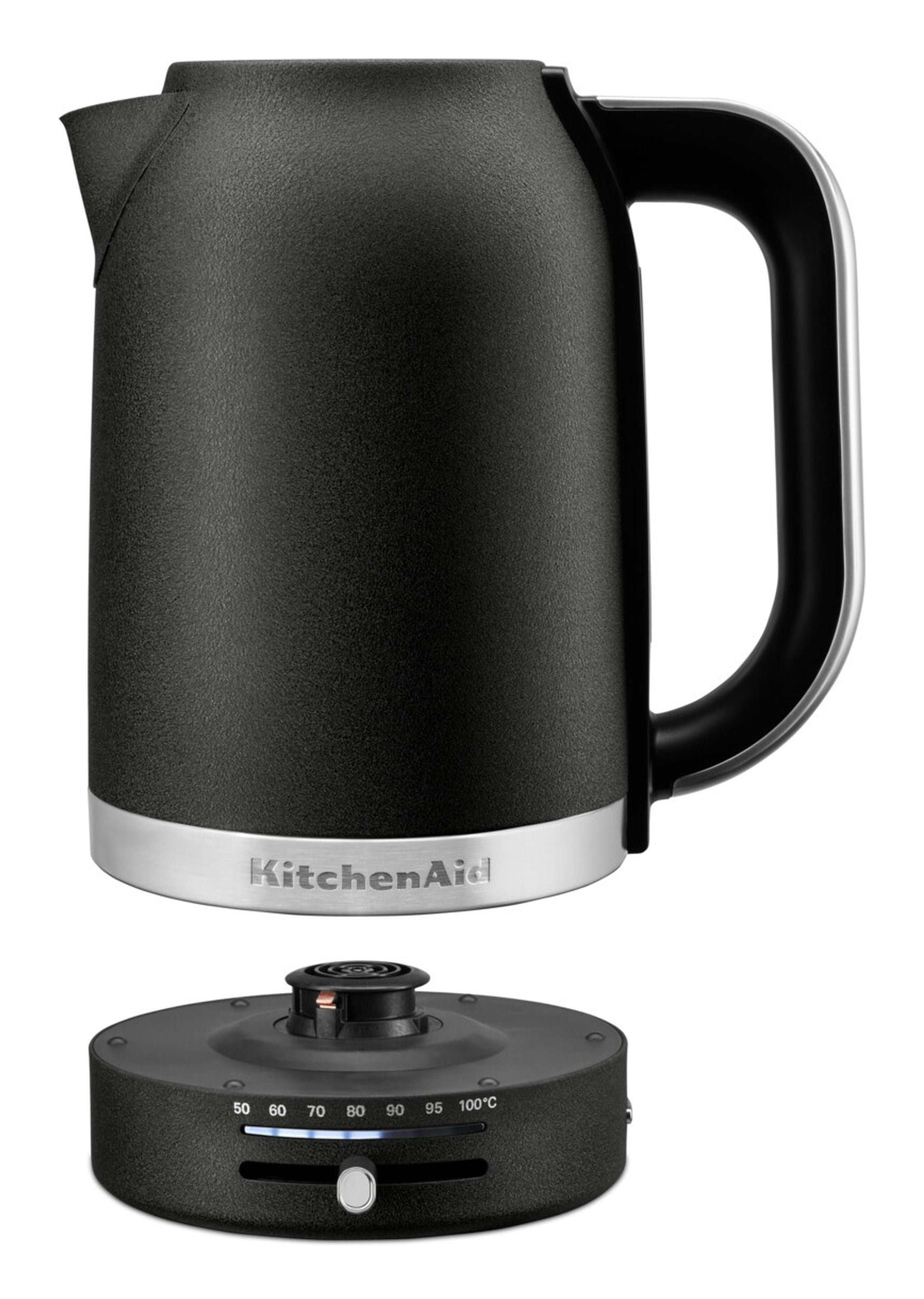 KitchenAid 859711684180 bouilloire 1,7 L 2400 W Noir, Acier inoxydable