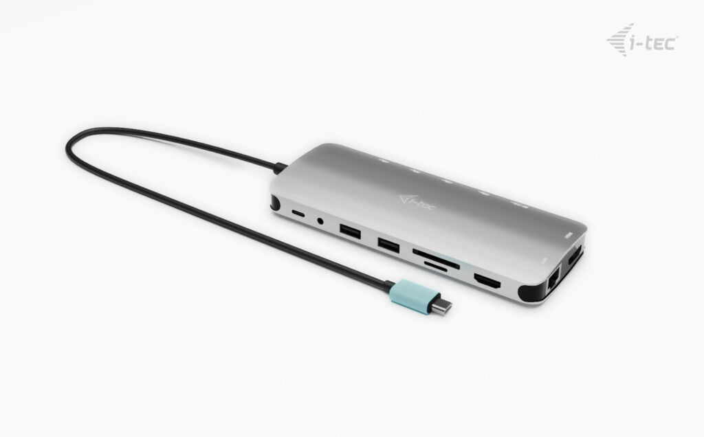 i-tec Metal USB-C Nano 3x Display Dock, 2x HDMI, 1x USB-C Vidéo, Power Delivery 140W