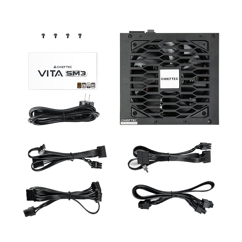Chieftec Vita BPX-650-C unité d'alimentation d'énergie 650 W 20+4 pin ATX ATX Noir
