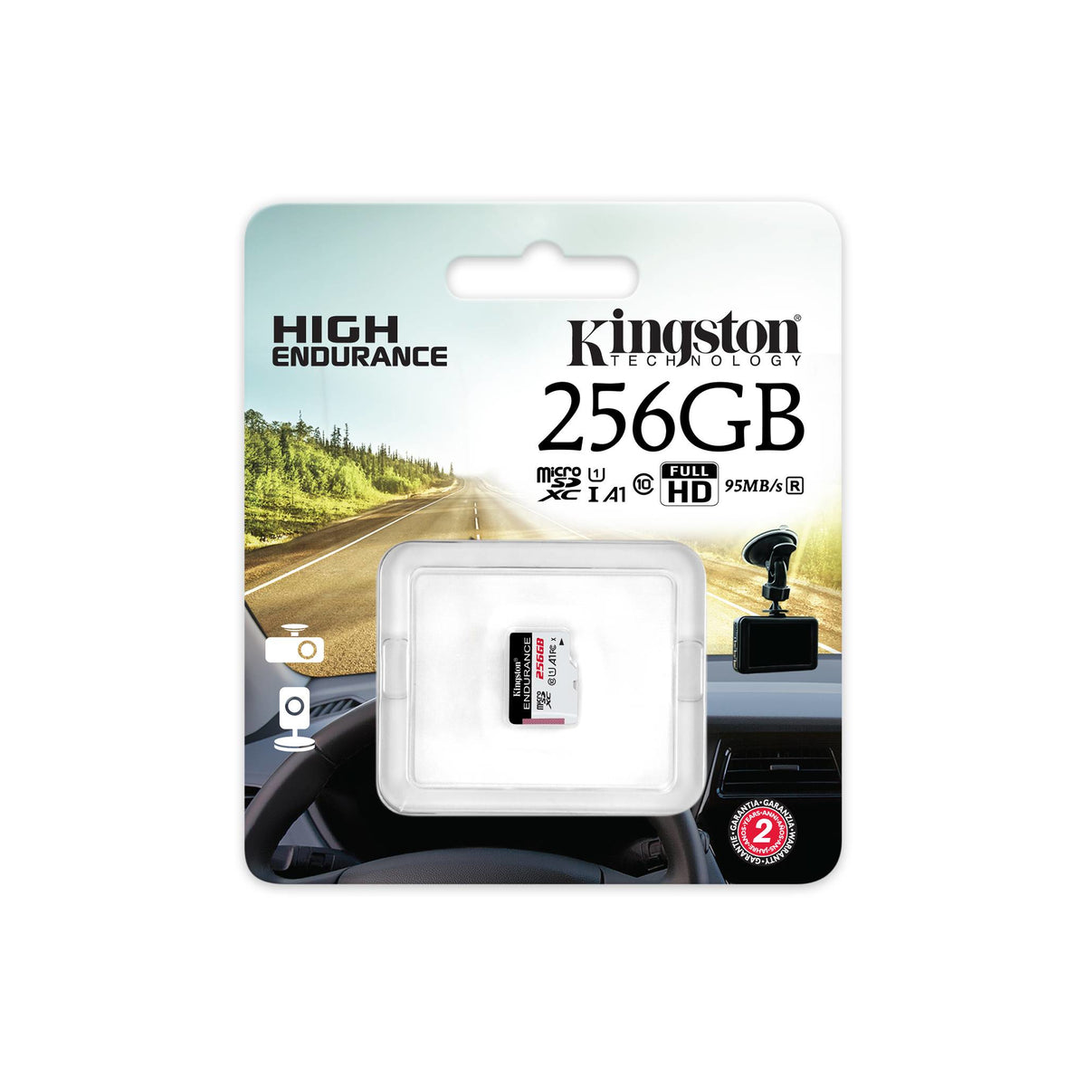 Kingston Technology SDCE/256GB Carte MicroSDXC 256 Go UHS-I Classe 10 High-Endurance