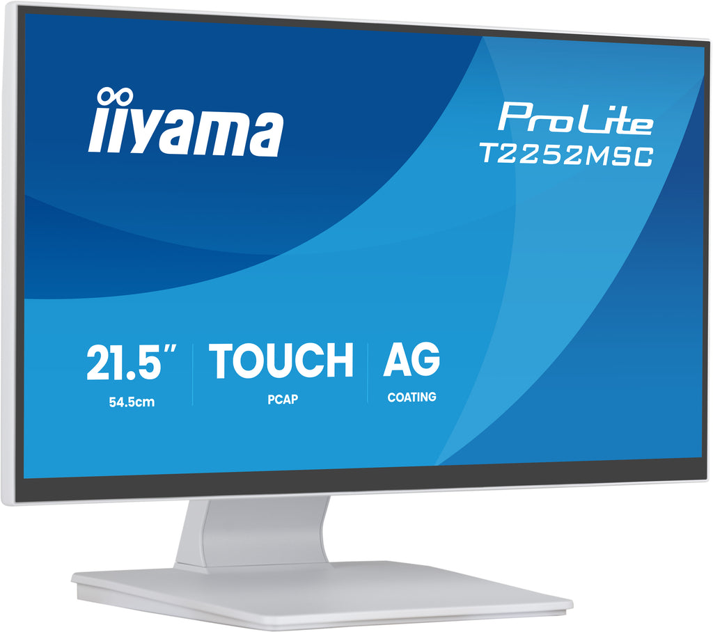 iiyama ProLite T2252MSC-W2AG écran plat de PC 54,6 cm (21.5") 1920 x 1080 pixels Full HD LCD Écran tactile Blanc