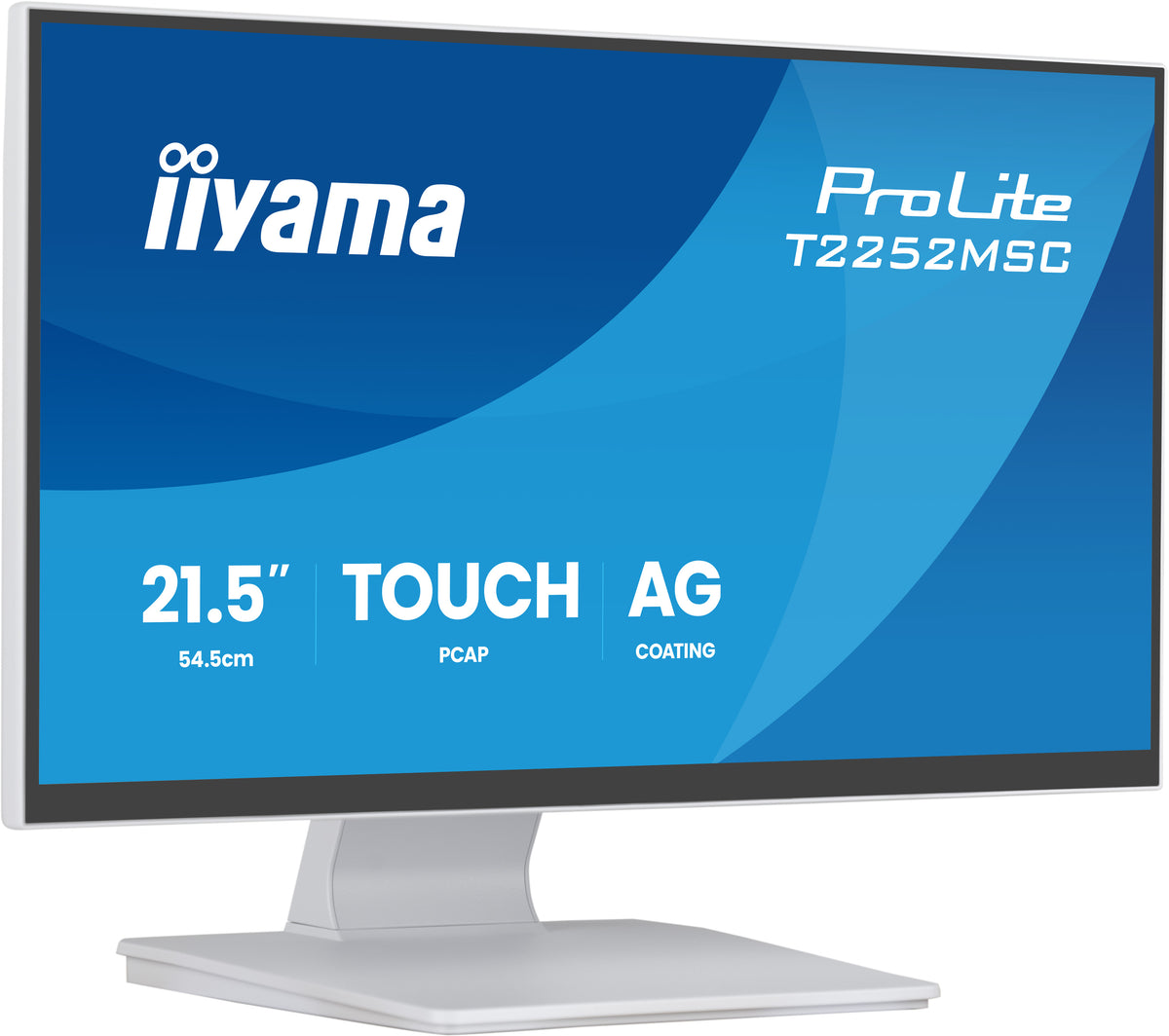 iiyama ProLite T2252MSC-W2AG écran plat de PC 54,6 cm (21.5") 1920 x 1080 pixels Full HD LCD Écran tactile Blanc