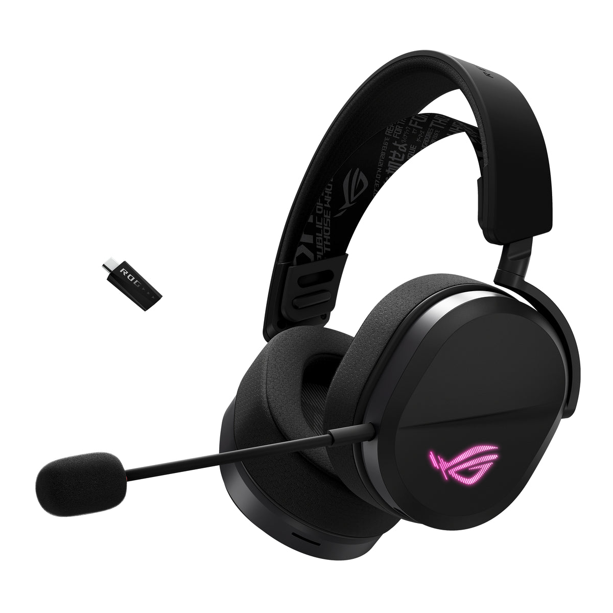ASUS ROG Pelta Casque Gaming Filaire et Sans Fil, Bluetooth, USB Type-C, Noir