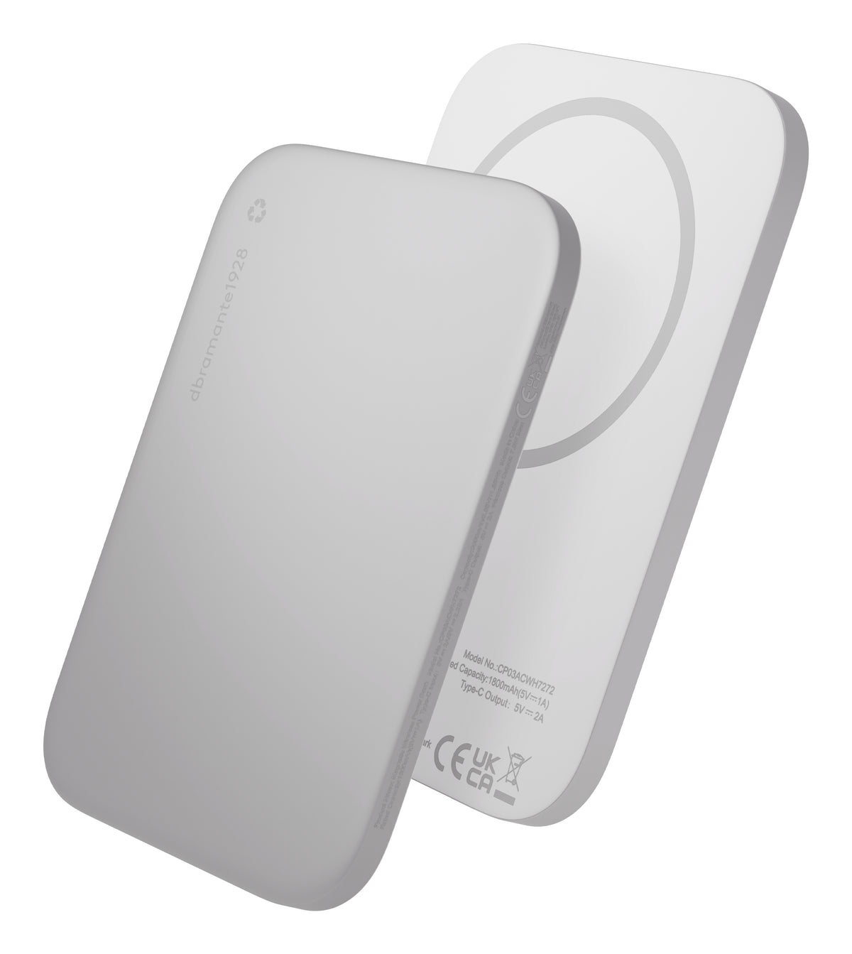 Banque d'alimentation CP03ACWH7272 3000 mAh Recharge sans fil Aluminium
