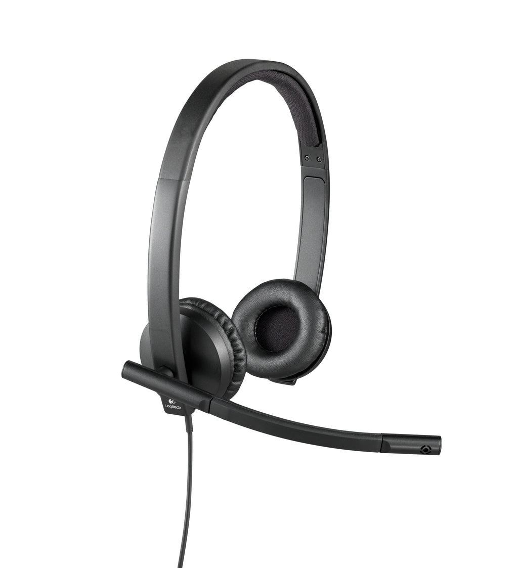Logitech H570e Casque USB Filaire, Noir