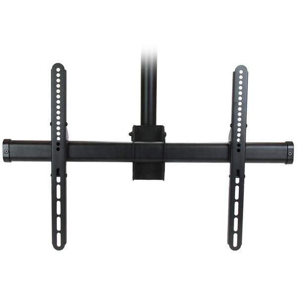 StarTech.com Support TV pour Plafond - Support Universel pour Écran Unique avec Mât Télescopique Réglable - Inclinable/P