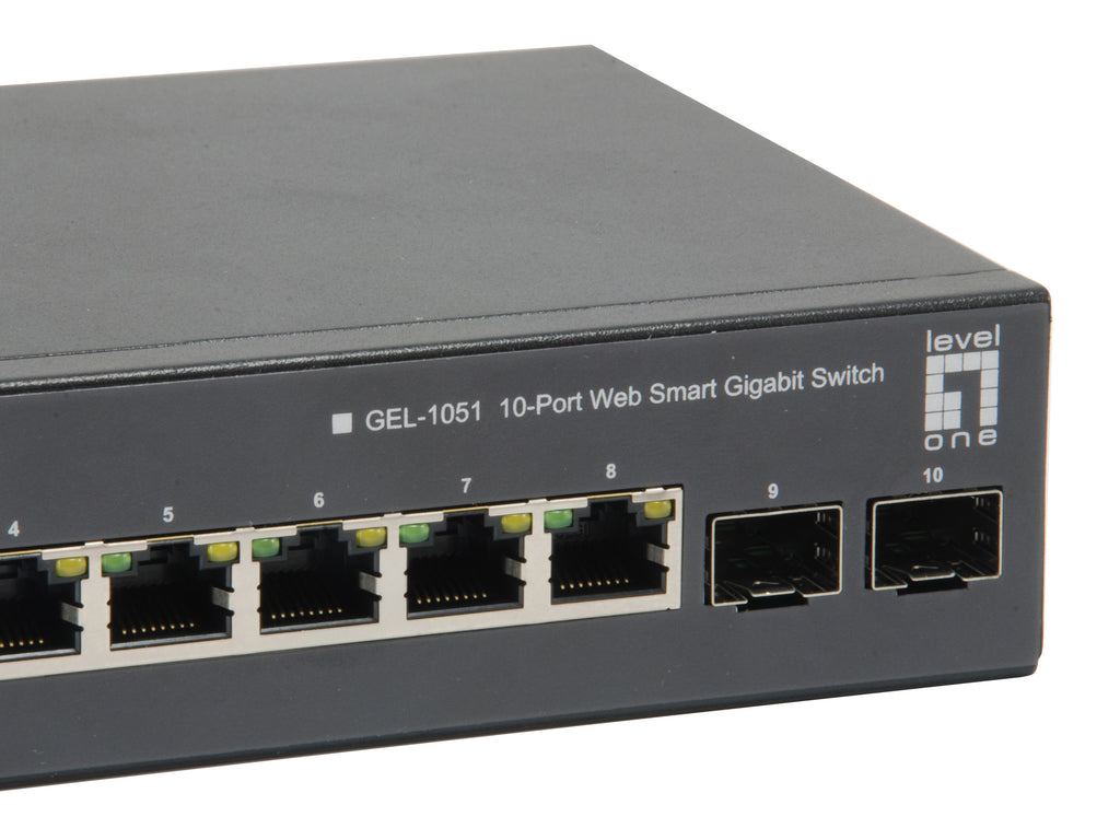 LevelOne GEP-1051 commutateur réseau Géré L2/L3/L4 Gigabit Ethernet (10/100/1000) Connexion Ethernet, supportant l'alimentation via ce port (PoE) Noir