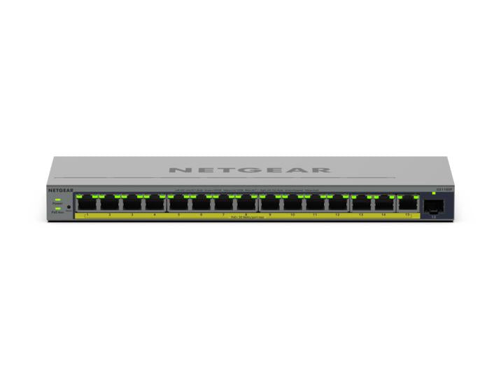NETGEAR GS116EP Switch Gigabit Ethernet Géré L2/L3 PoE, 16 Ports RJ-45, Gris