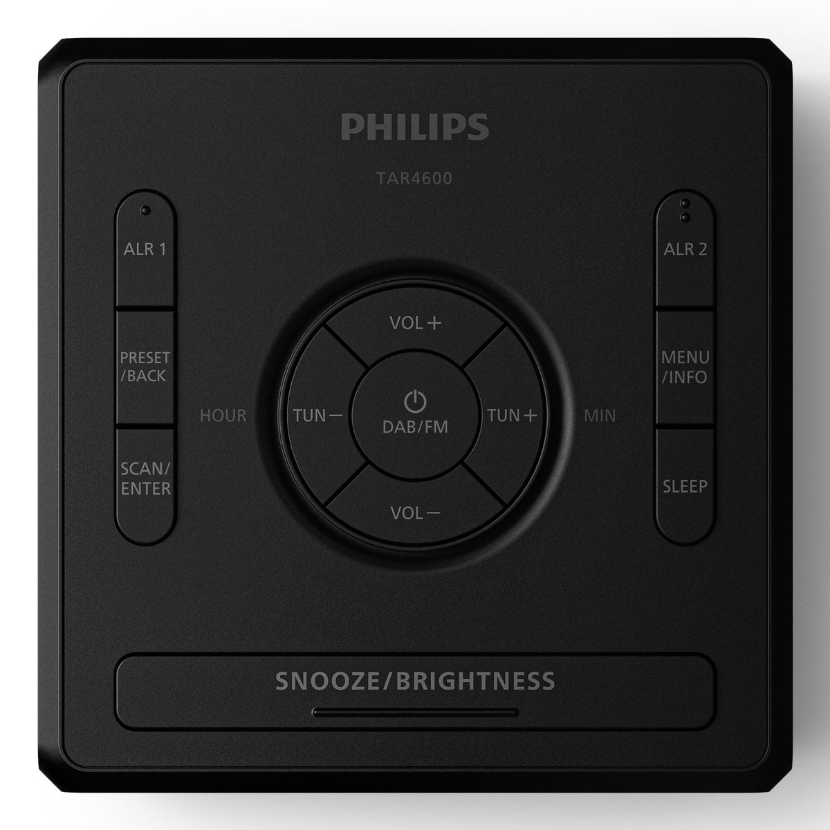 Philips TAR4600/10 réveille-matin Réveil numérique Noir - vue 4