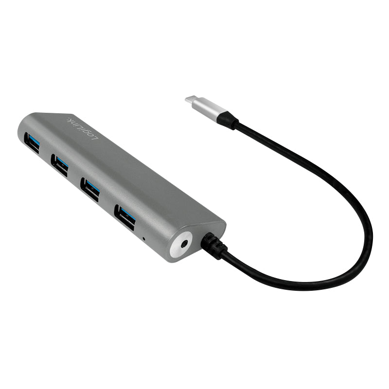 LogiLink UA0309 hub & concentrateur USB 3.2 Gen 1 (3.1 Gen 1) Type-C 5000 Mbit/s Gris