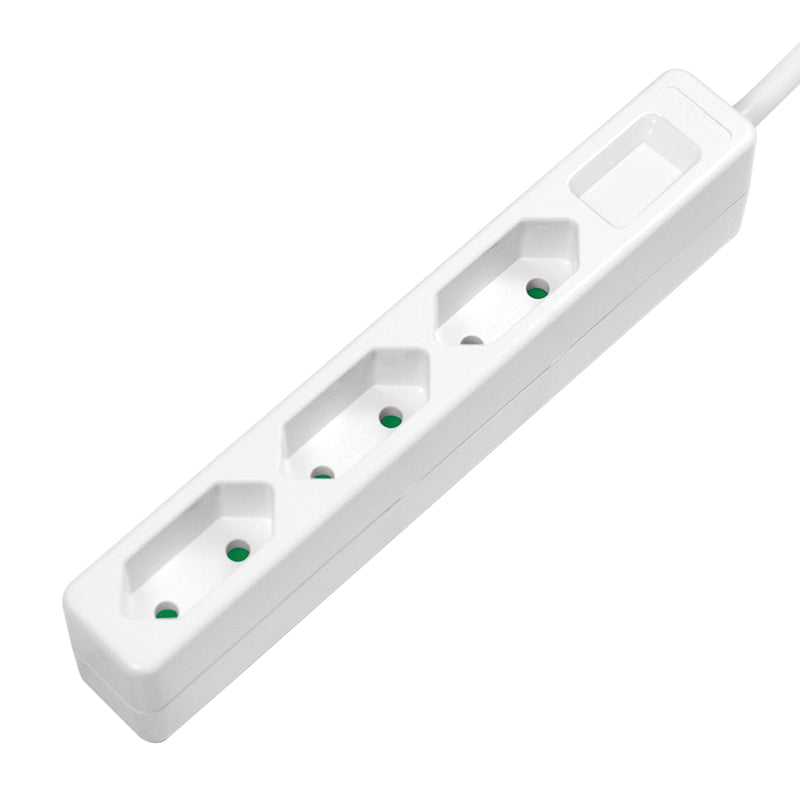 LogiLink LPS229 multiprise 1,5 m 3 sortie(s) CA Intérieure Blanc