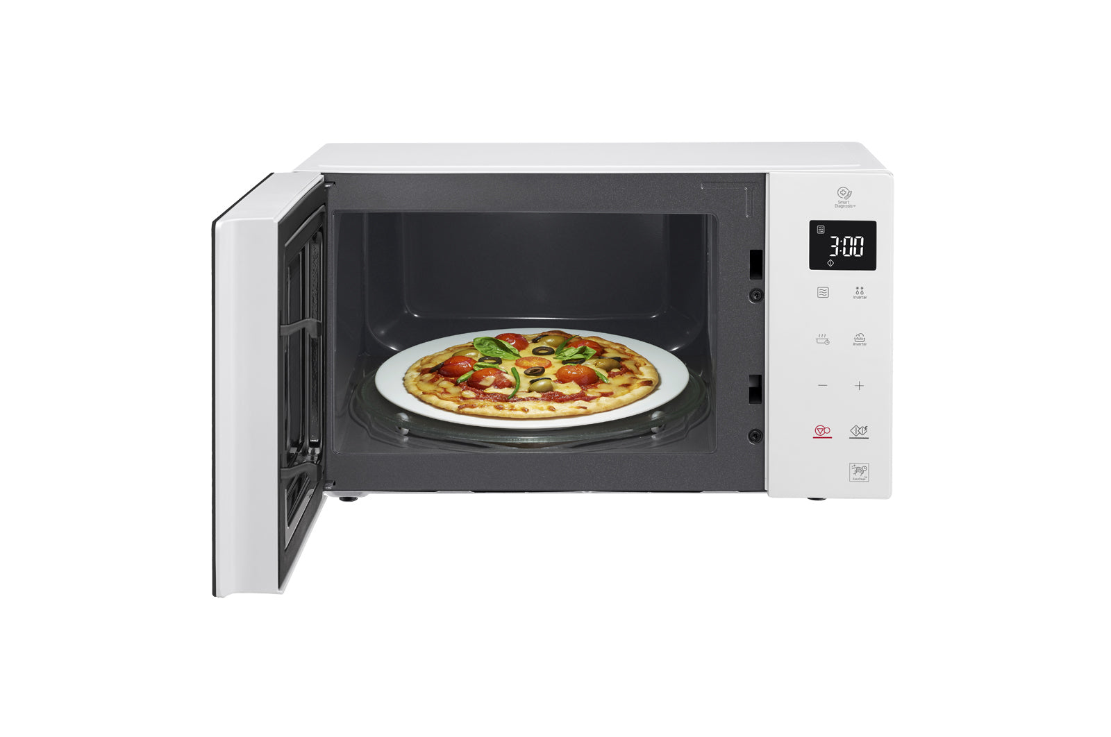 LG MS 23 NECBW Noir, Blanc Micro-onde simple Sur toute la gamme 23 L 1000 W