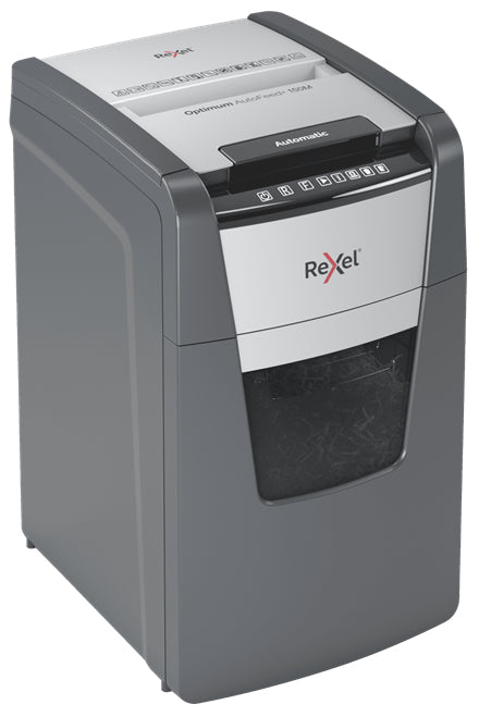 Rexel Optimum AutoFeed+ 150M Destructeur de Papier Micro-broyage 55 dB 22 cm Noir et Gris